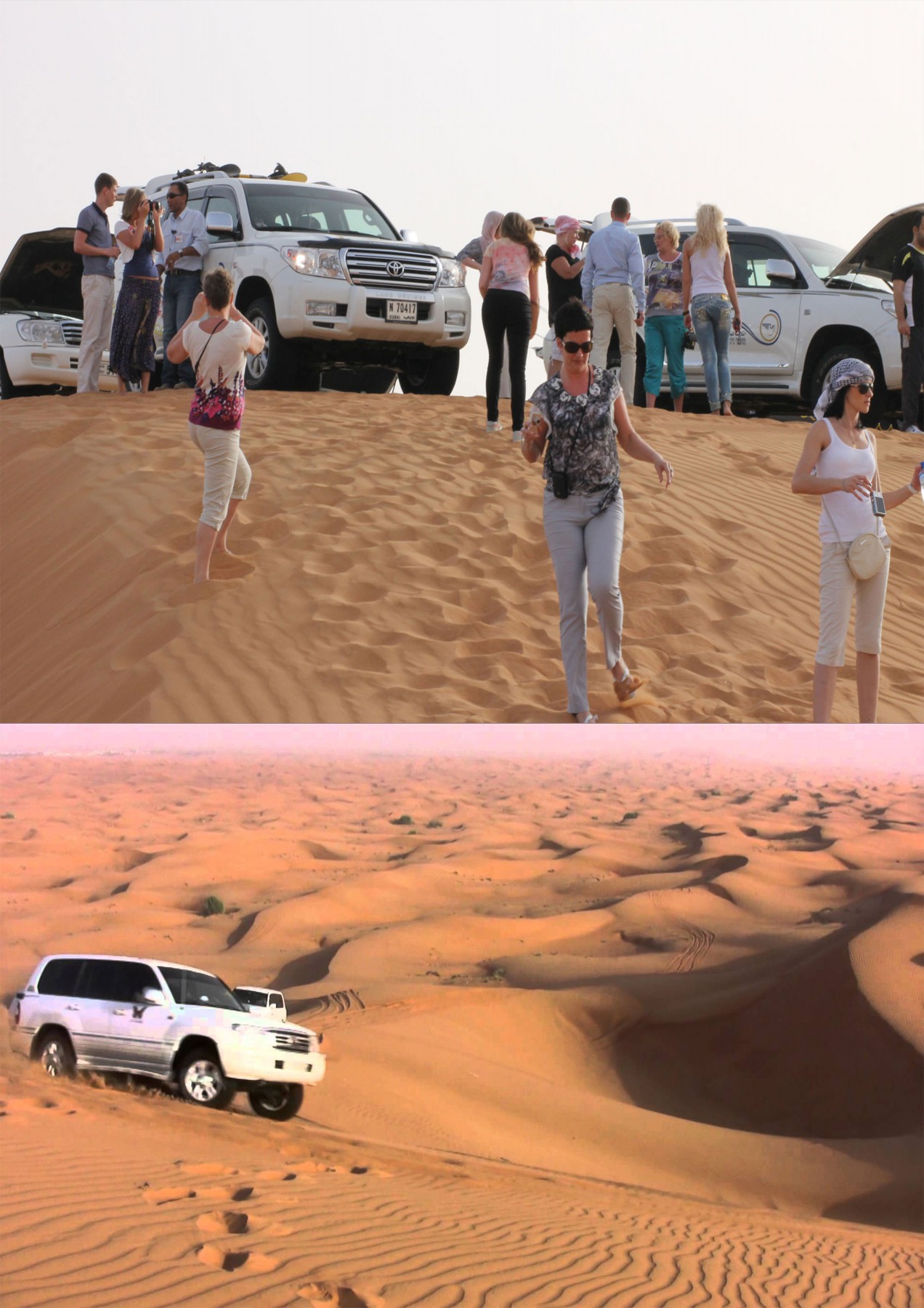 Enjoying on Desert Dubai Desert Safari Beautiful Global