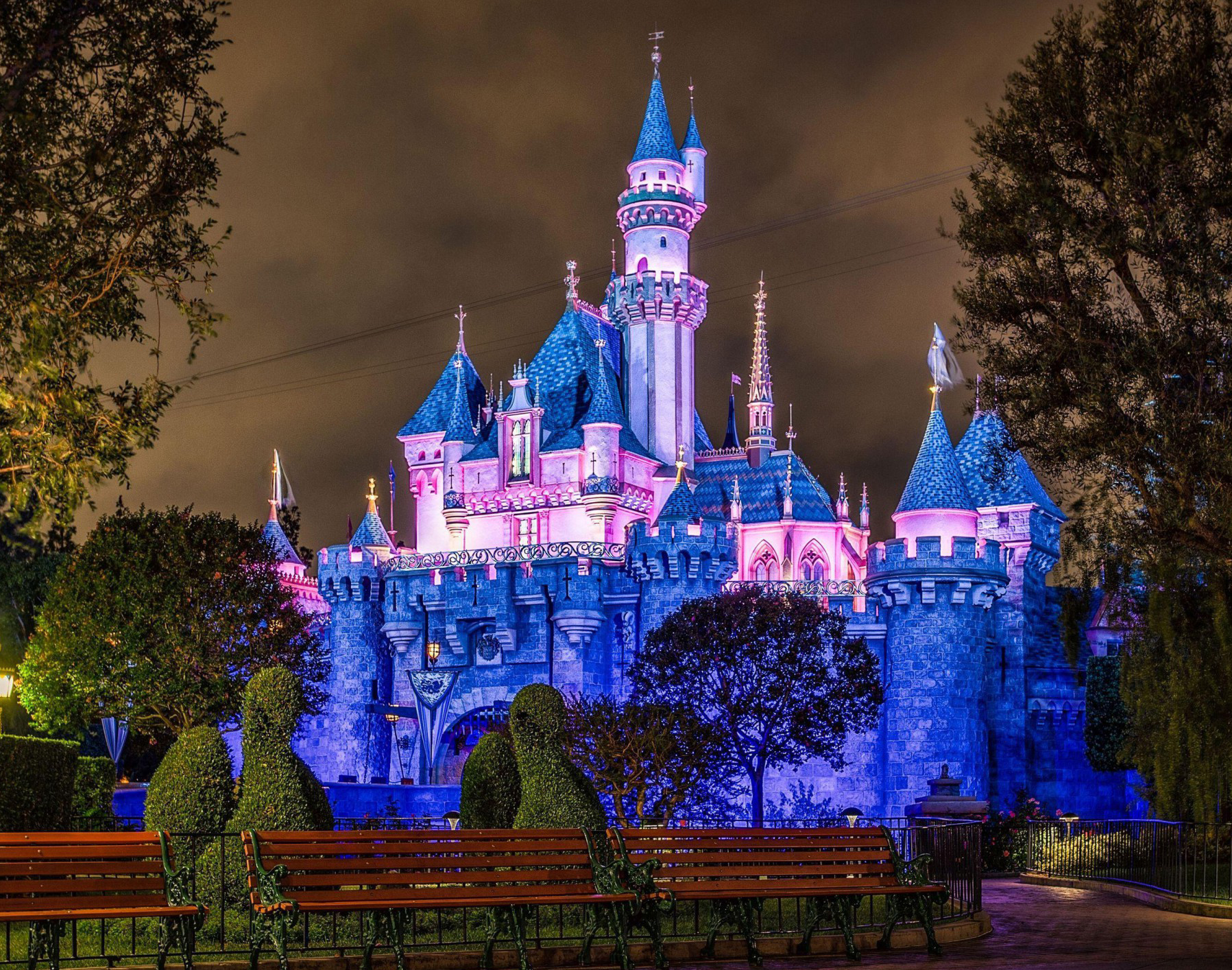 Castle-Night-View-Disneyland
