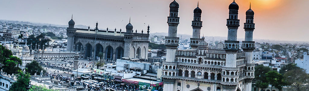 Charminar Monument And Mosque Hyderabad Telangana India