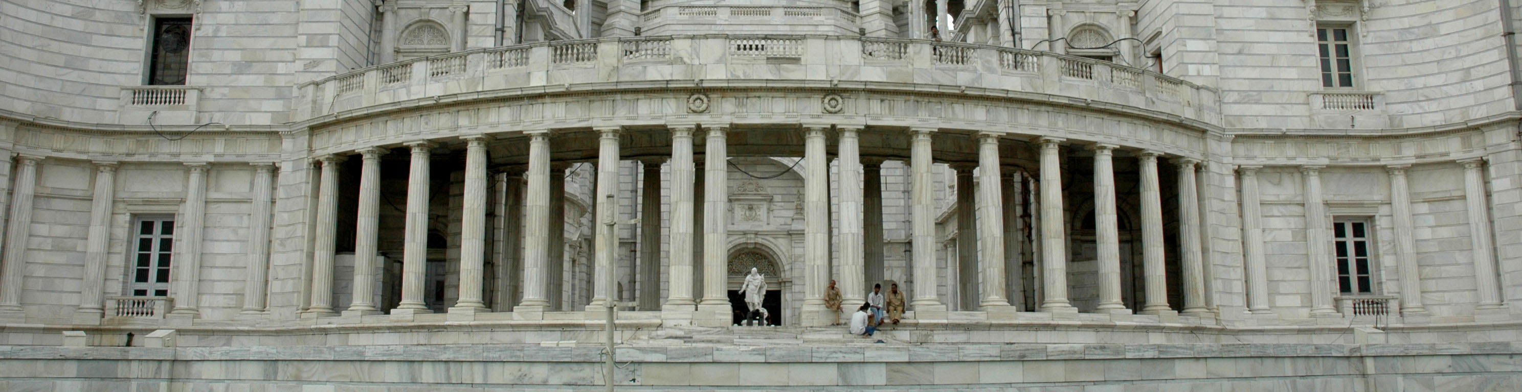 Victoria Memorial Kolkata Big Marble Building West Bengal India 
