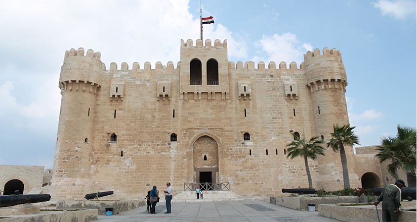 Citadel Of Qaitbay, 15th Century Defensive Fortress In Alexandria, Egypt